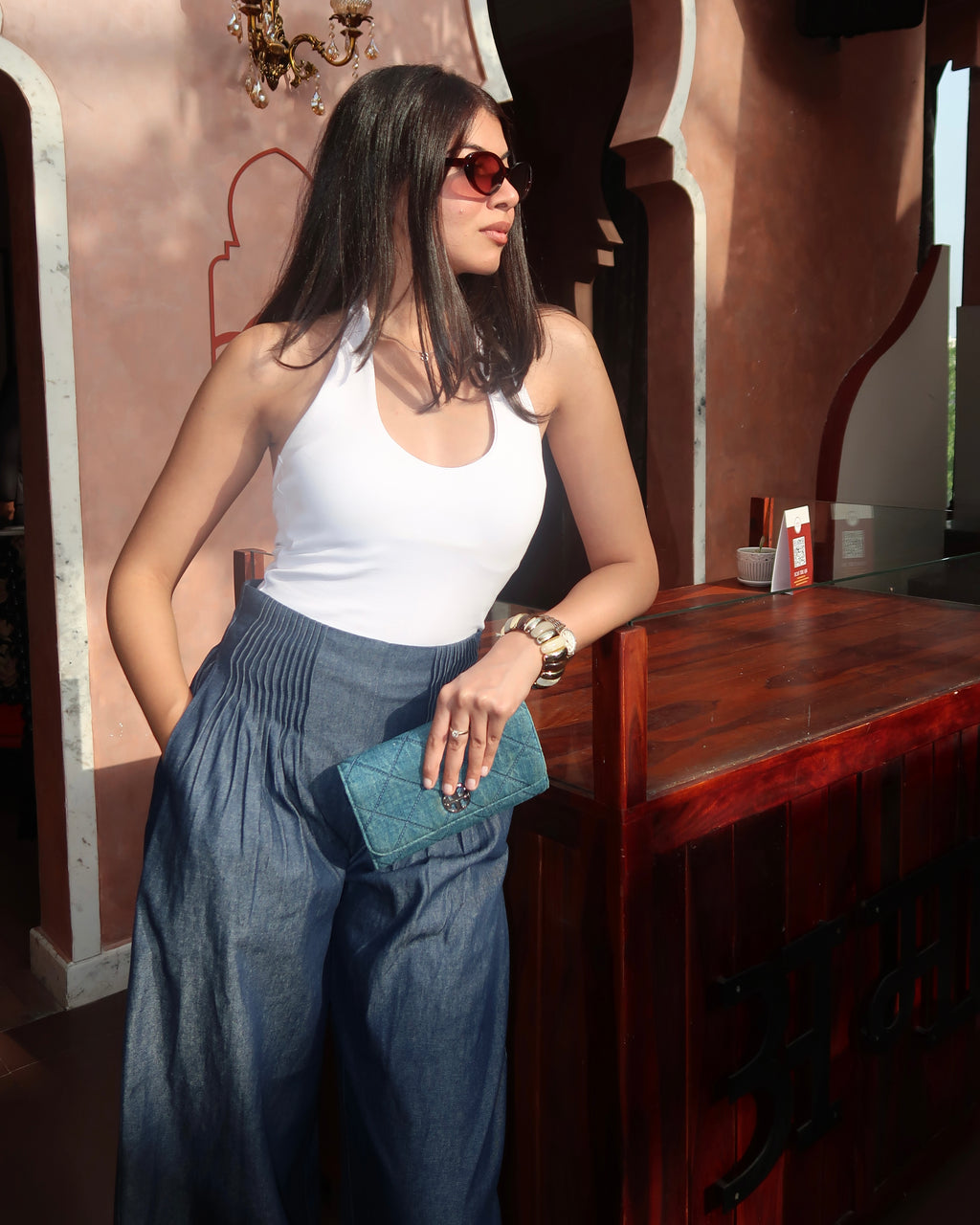 Mira denim pant