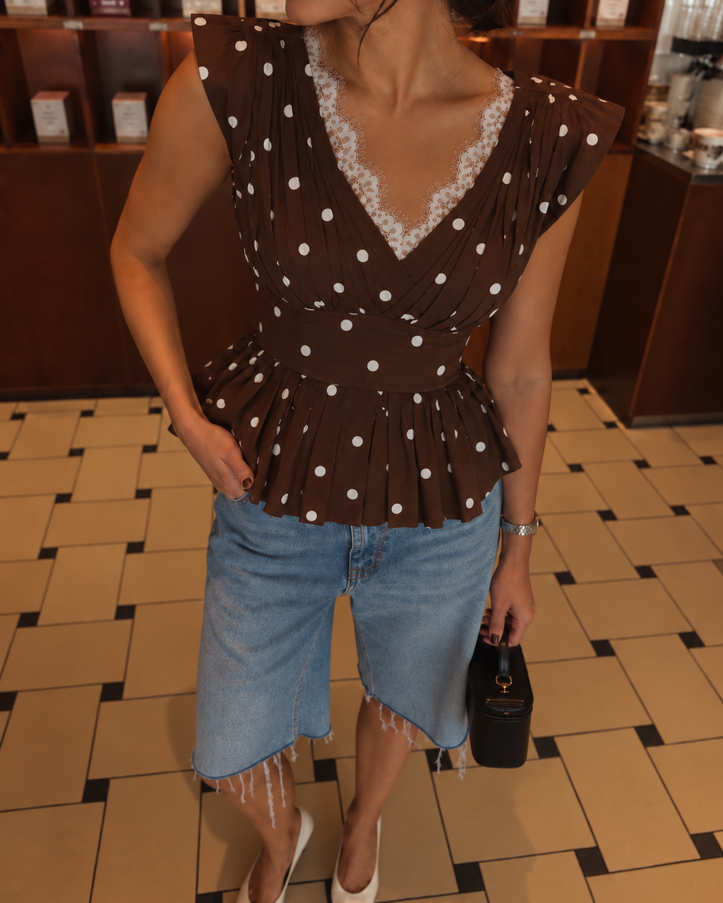 Brown Bisou Top